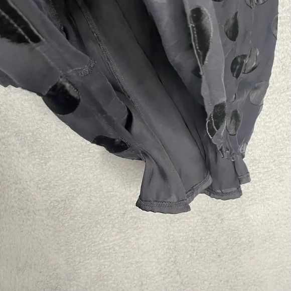 Boden womens black polka dot long sleeve blouse career contemporary keyhole 10L - Picture 7 of 10